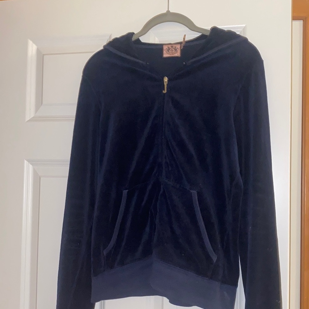 JUICY COUTURE Y2K velour blue tracksuit hoodie